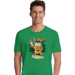 Shirts Premium Shirts, Unisex / Small / Irish Green Hey Beer Man
