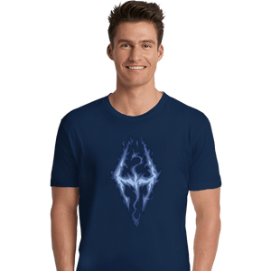 Shirts Premium Shirts, Unisex / Small / Navy Fus Ro Dah Blue