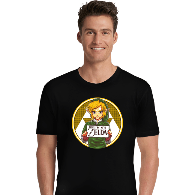 Secret_Shirts Premium Shirts, Unisex / Small / Black Not Zelda!