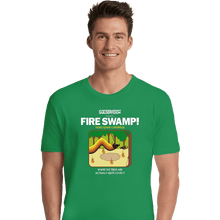 Load image into Gallery viewer, Last_Chance_Shirts Premium Shirts, Unisex / Small / Irish Green Retro Fire Swamp
