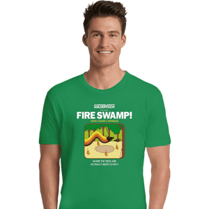 Last_Chance_Shirts Premium Shirts, Unisex / Small / Irish Green Retro Fire Swamp