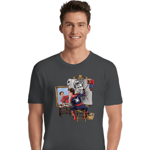 Daily_Deal_Shirts Premium Shirts, Unisex / Small / Charcoal Spidey Portrait