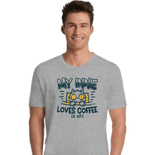 Load image into Gallery viewer, Daily_Deal_Shirts Premium Shirts, Unisex / Small / Sports Grey Innie Loves Coffee
