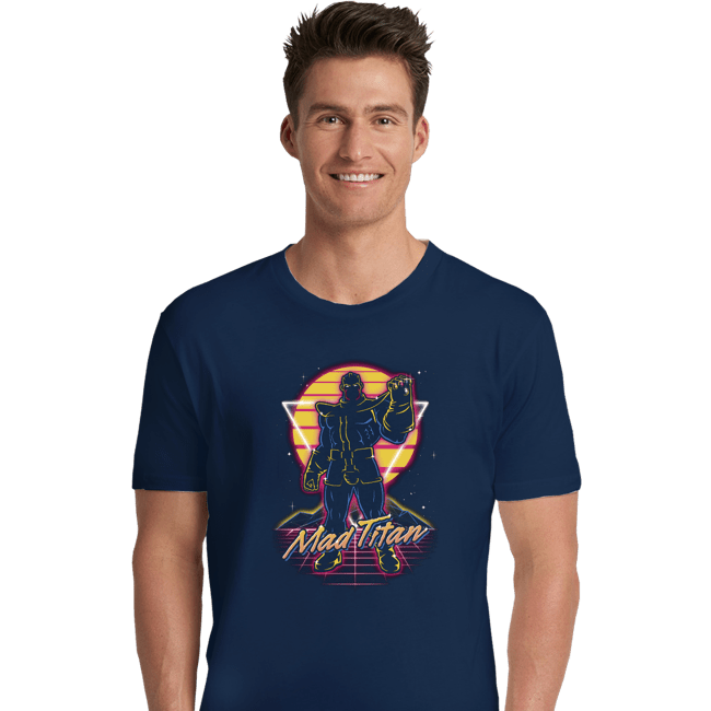 Shirts Premium Shirts, Unisex / Small / Navy Retro Mad Titan