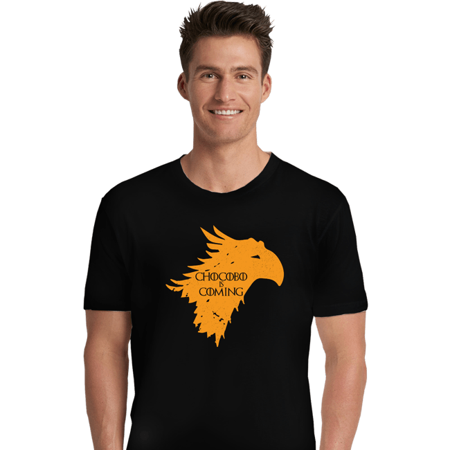 Shirts Premium Shirts, Unisex / Small / Black Chocobo Is Coming