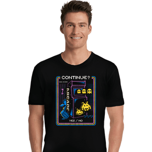 Shirts Premium Shirts, Unisex / Small / Black Retro Arcade