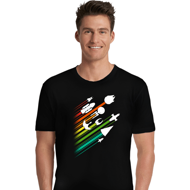 Shirts Premium Shirts, Unisex / Small / Black Warp Speed