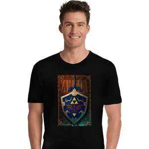 Shirts Premium Shirts, Unisex / Small / Black Legend Of Zelda Poster