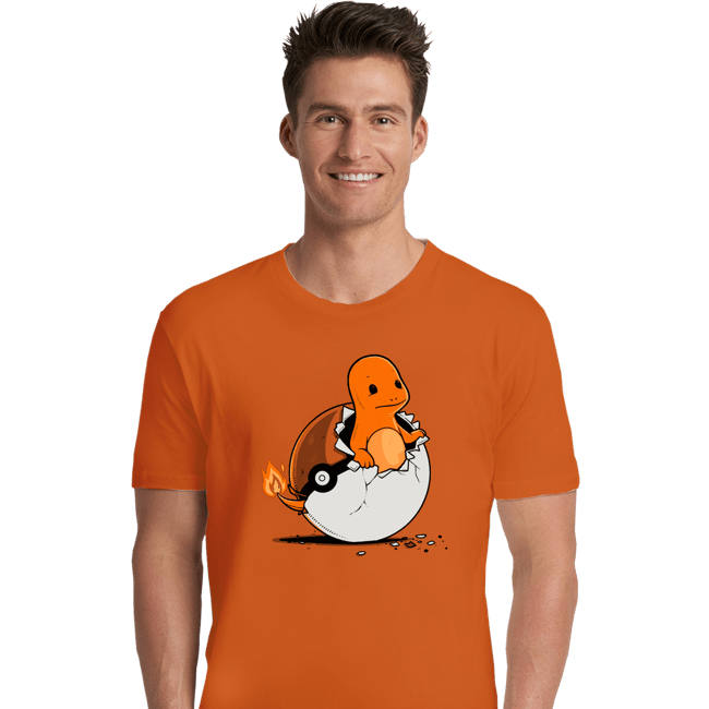 Shirts Premium Shirts, Unisex / Small / Orange Pokegg Ball