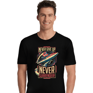 Secret_Shirts Premium Shirts, Unisex / Small / Black Never Surrender!