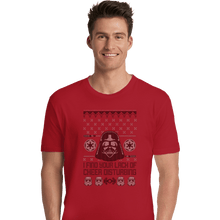 Load image into Gallery viewer, Shirts Premium Shirts, Unisex / Small / Red Vader Christmas
