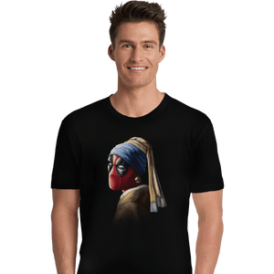 Shirts Premium Shirts, Unisex / Small / Black Hero With A Pearl Earring