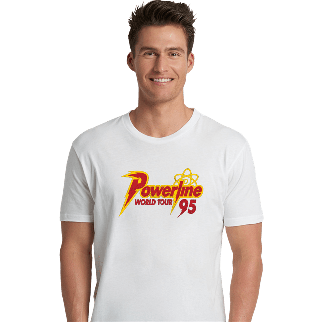 Daily_Deal_Shirts Premium Shirts, Unisex / Small / White Powerline Tour 95
