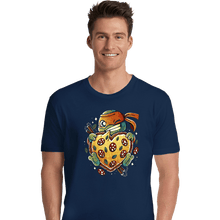 Load image into Gallery viewer, Daily_Deal_Shirts Premium Shirts, Unisex / Small / Navy Love Pizza

