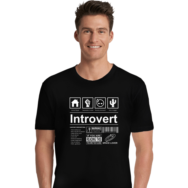 Daily_Deal_Shirts Premium Shirts, Unisex / Small / Black Introvert Label