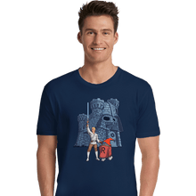 Load image into Gallery viewer, Daily_Deal_Shirts Premium Shirts, Unisex / Small / Navy Darthskull Castle
