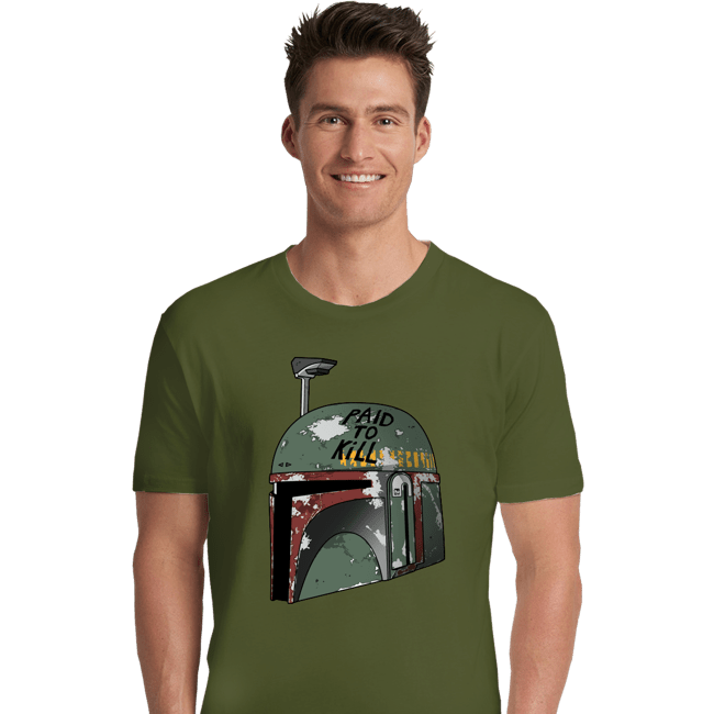 Shirts Premium Shirts, Unisex / Small / Military Green Paid To Kill