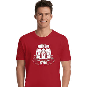 Shirts Premium Shirts, Unisex / Small / Red Nukem Gym