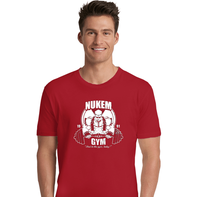 Shirts Premium Shirts, Unisex / Small / Red Nukem Gym