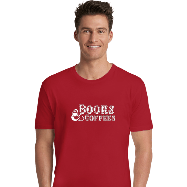 Secret_Shirts Premium Shirts, Unisex / Small / Red Books & Coffee