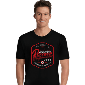 Shirts Premium Shirts, Unisex / Small / Black Raccoon City
