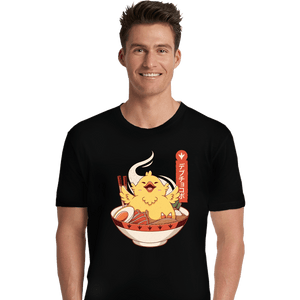 Shirts Premium Shirts, Unisex / Small / Black Fat Chocobo Ramen