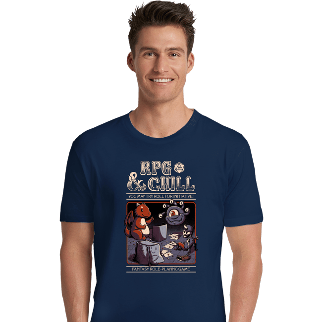Secret_Shirts Premium Shirts, Unisex / Small / Navy RPG And Chill