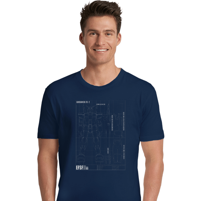 Secret_Shirts Premium Shirts, Unisex / Small / Navy RX 78 2 Blueprint