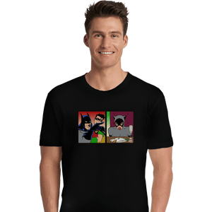 Shirts Premium Shirts, Unisex / Small / Black Batman Yelling