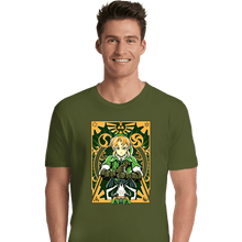 Load image into Gallery viewer, Daily_Deal_Shirts Premium Shirts, Unisex / Small / Military Green Ocarina Link
