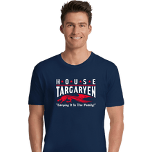 Load image into Gallery viewer, Daily_Deal_Shirts Premium Shirts, Unisex / Small / Navy House Targaryen
