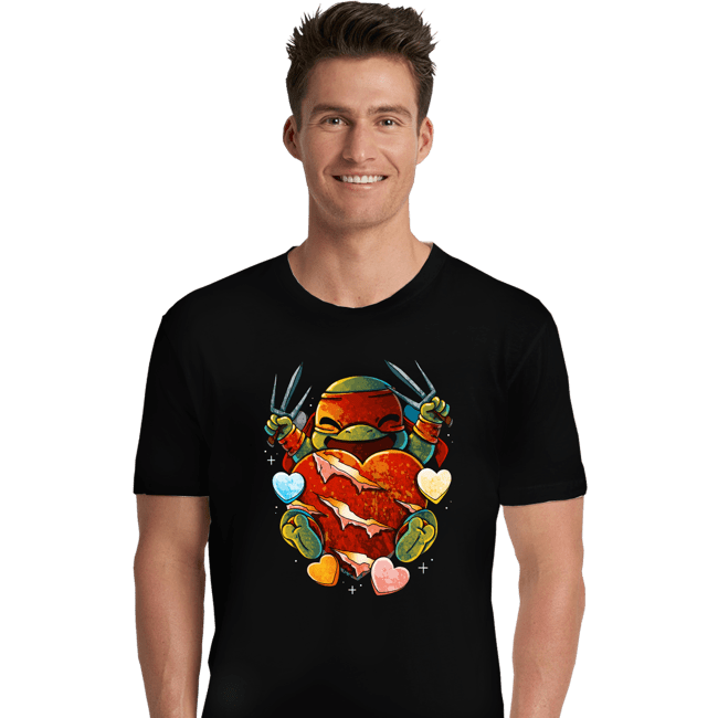 Daily_Deal_Shirts Premium Shirts, Unisex / Small / Black Love Turtle