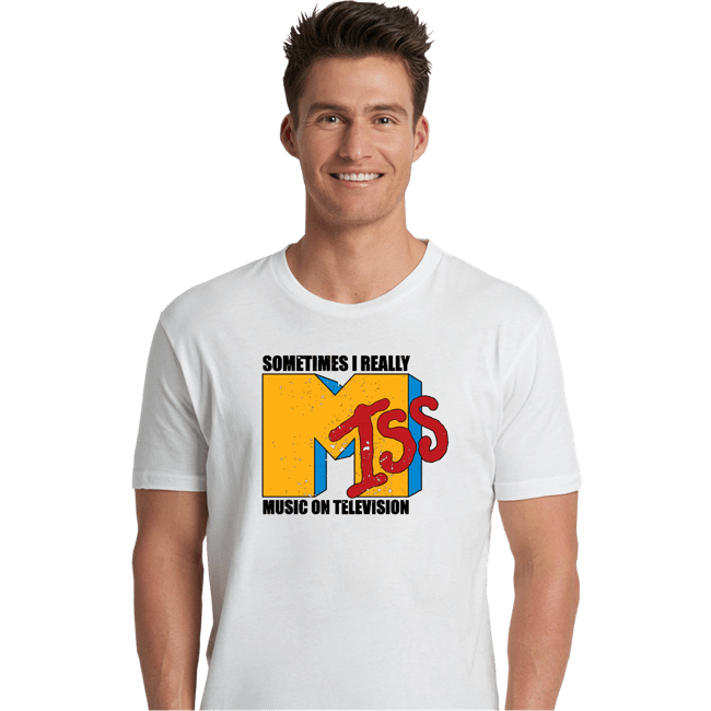 Secret_Shirts Premium Shirts, Unisex / Small / White I Miss Music