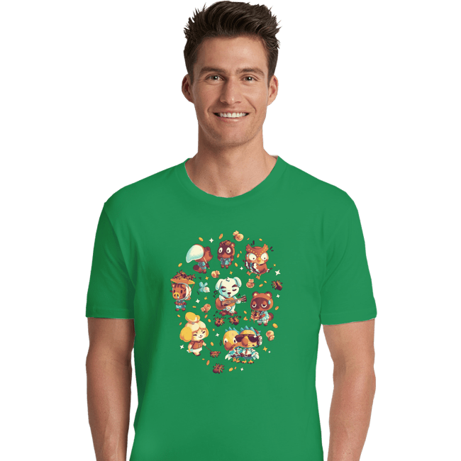 Secret_Shirts Premium Shirts, Unisex / Small / Irish Green Here On Tarantula Island