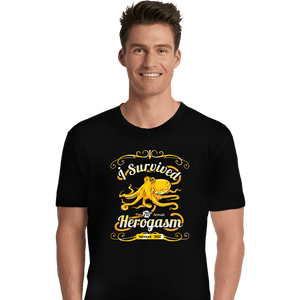 Daily_Deal_Shirts Premium Shirts, Unisex / Small / Black I Survived The Hero Gathering