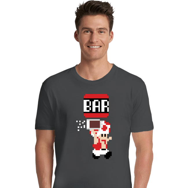 Shirts Premium Shirts, Unisex / Small / Charcoal To The Bar, Toad!