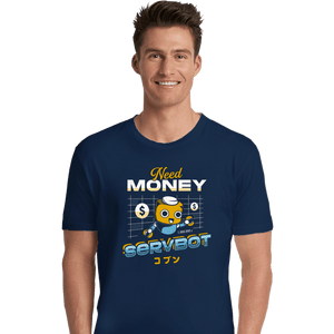 Shirts Premium Shirts, Unisex / Small / Navy Servbot and Money