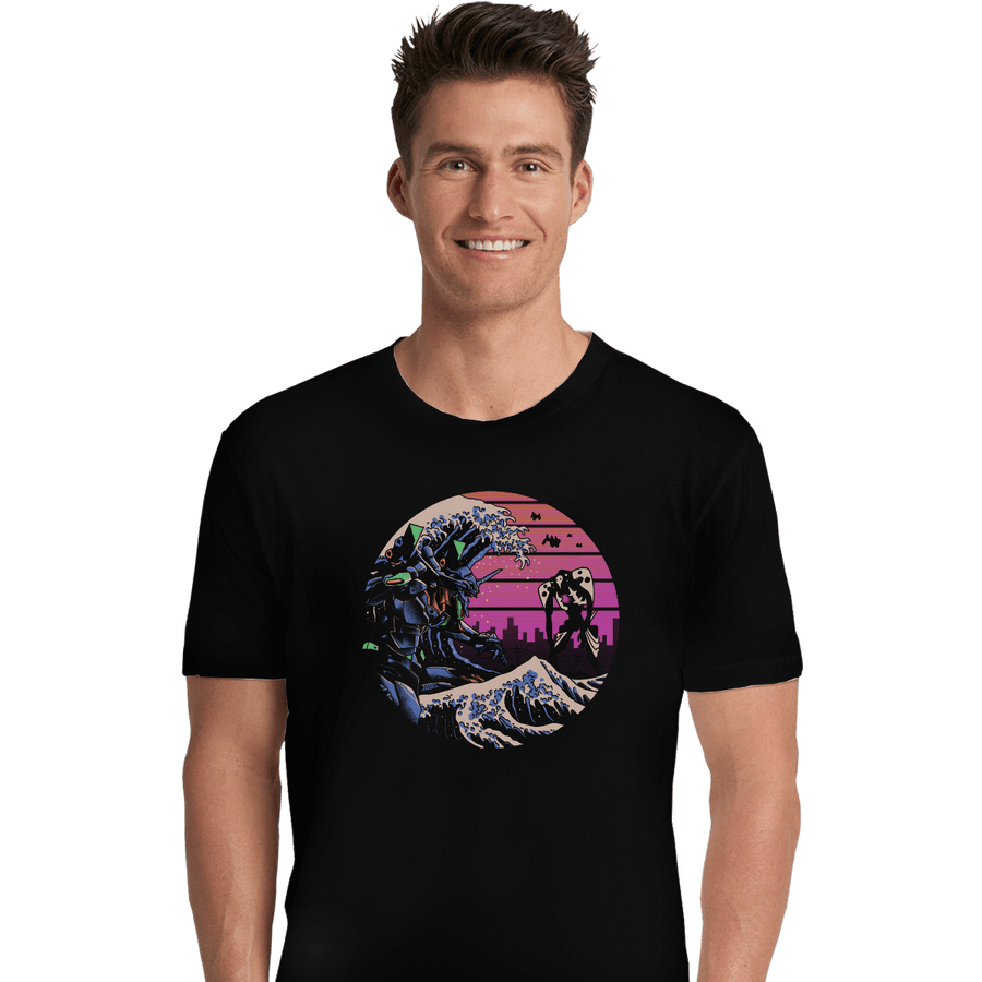 Shirts Premium Shirts, Unisex / Small / Black Retro Wave EVA