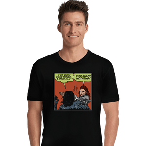 Shirts Premium Shirts, Unisex / Small / Black I Do Know Some Things