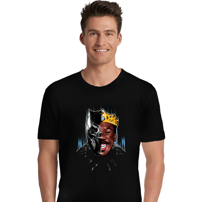 Shirts Premium Shirts, Unisex / Small / Black Black Panther Of Zamunda