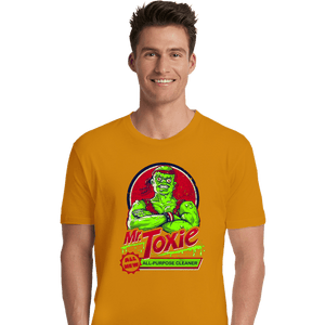 Daily_Deal_Shirts Premium Shirts, Unisex / Small / Gold Mr. Toxie