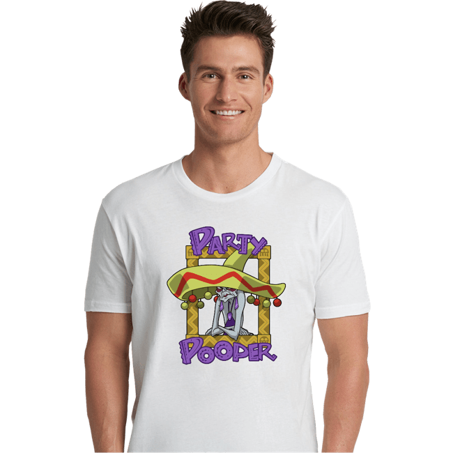 Shirts Premium Shirts, Unisex / Small / White Party Pooper