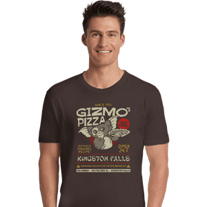 Shirts Premium Shirts, Unisex / Small / Dark Chocolate Gizmo's Pizza