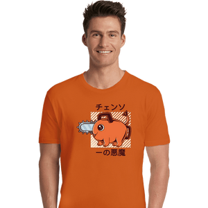 Shirts Premium Shirts, Unisex / Small / Orange Cute Devil Dog Big Size