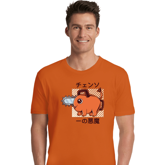 Shirts Premium Shirts, Unisex / Small / Orange Cute Devil Dog Big Size