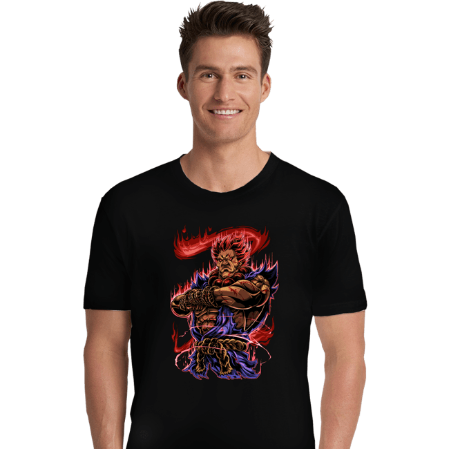 Secret_Shirts Premium Shirts, Unisex / Small / Black Akuma Fighter