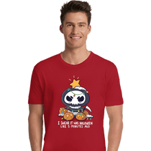 Load image into Gallery viewer, Secret_Shirts Premium Shirts, Unisex / Small / Red Christmas Reaper
