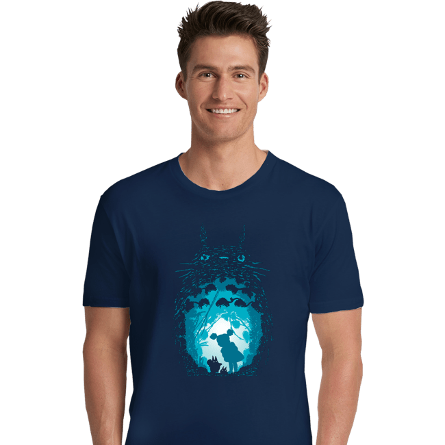 Shirts Premium Shirts, Unisex / Small / Navy Forest Spirits
