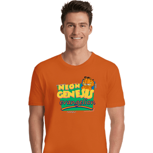 Shirts Premium Shirts, Unisex / Small / Orange Neon Garfield Evangelion Orange