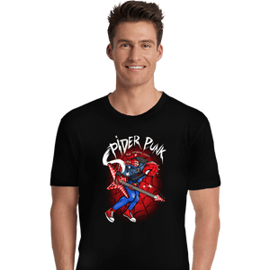 Daily_Deal_Shirts Premium Shirts, Unisex / Small / Black Spider Punk